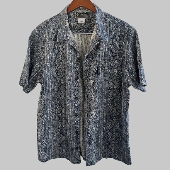 Columbia XCO Shirt Mens Extra Large Black White Authentic Outdoors Loose Fit‎ - Picture 3 of 9